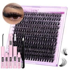 Lash Extension Kit Lash Clusters Thick Individual Lashes 10-16Mm Eyelashes
